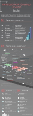 Коронавирусный центр в ТиНАО: инфографика от stroi.mos.ru
