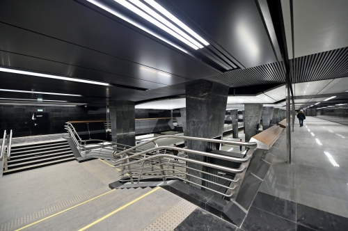 Кассовый зал начали строить на станции «Зюзино» БКЛ метро