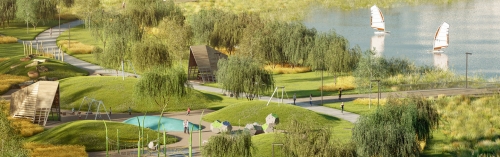 Вокруг Черного озера в Некрасовке создадут шесть парковых зон